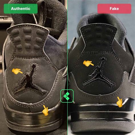 nike jordan 4 retro fake vs real|jordan 4 authentic check.